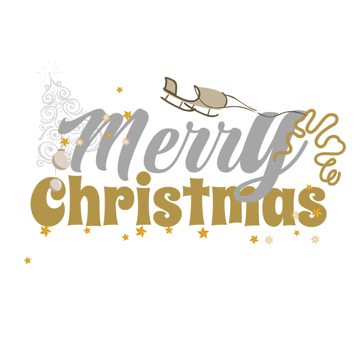 Rustic Merry Christmas Text - Edit Online | Template.net