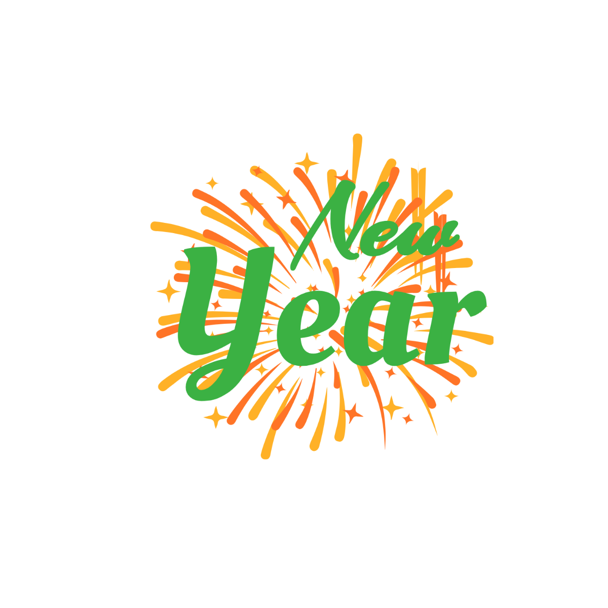 Stylish New Year Text Image - Edit Online | Template.net