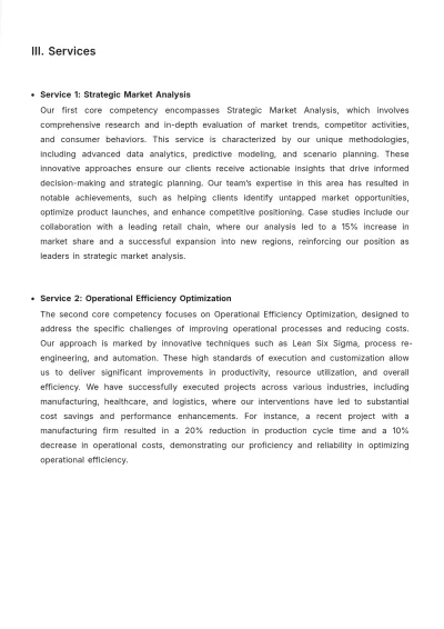 Free Capability Statement Layout Template to Edit Online
