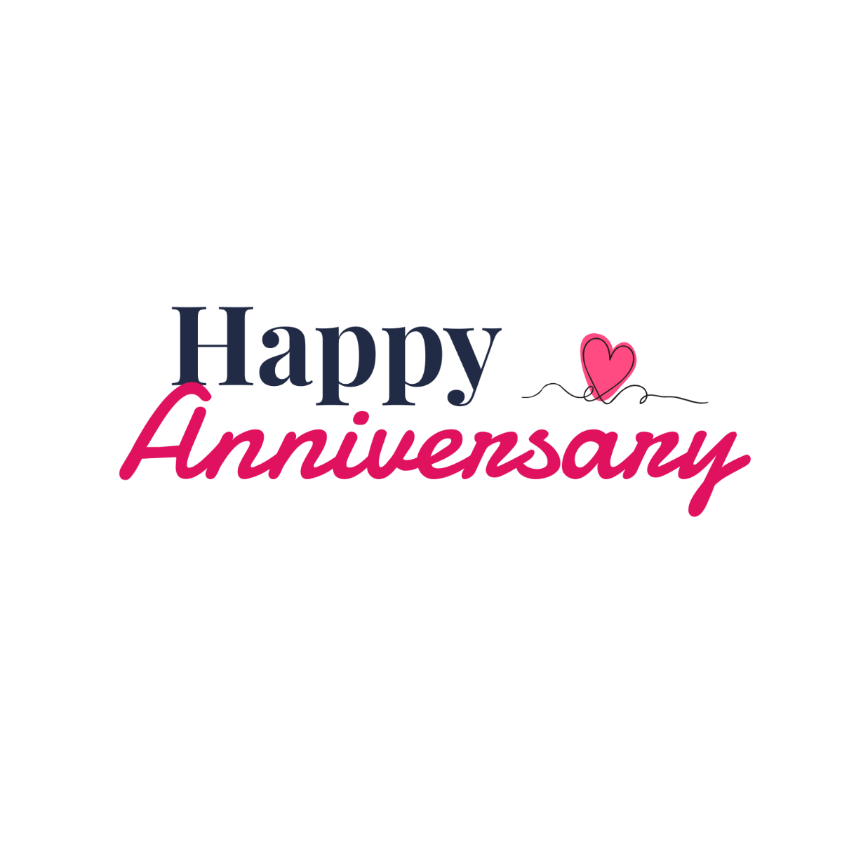 Simple Happy Anniversary Text - Edit Online & Download