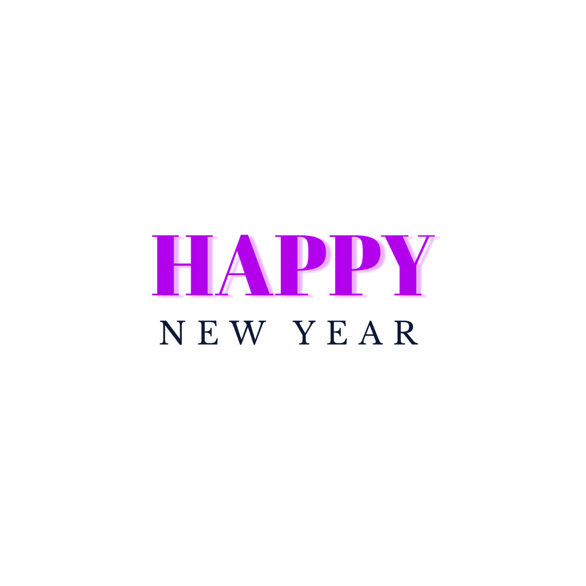 Minimalist New Year Text - Edit Online | Template.net