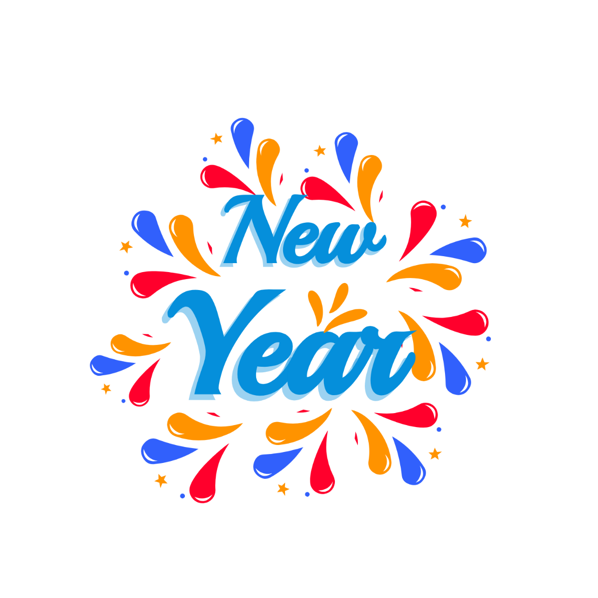 Joyful New Year Text - Edit Online | Template.net