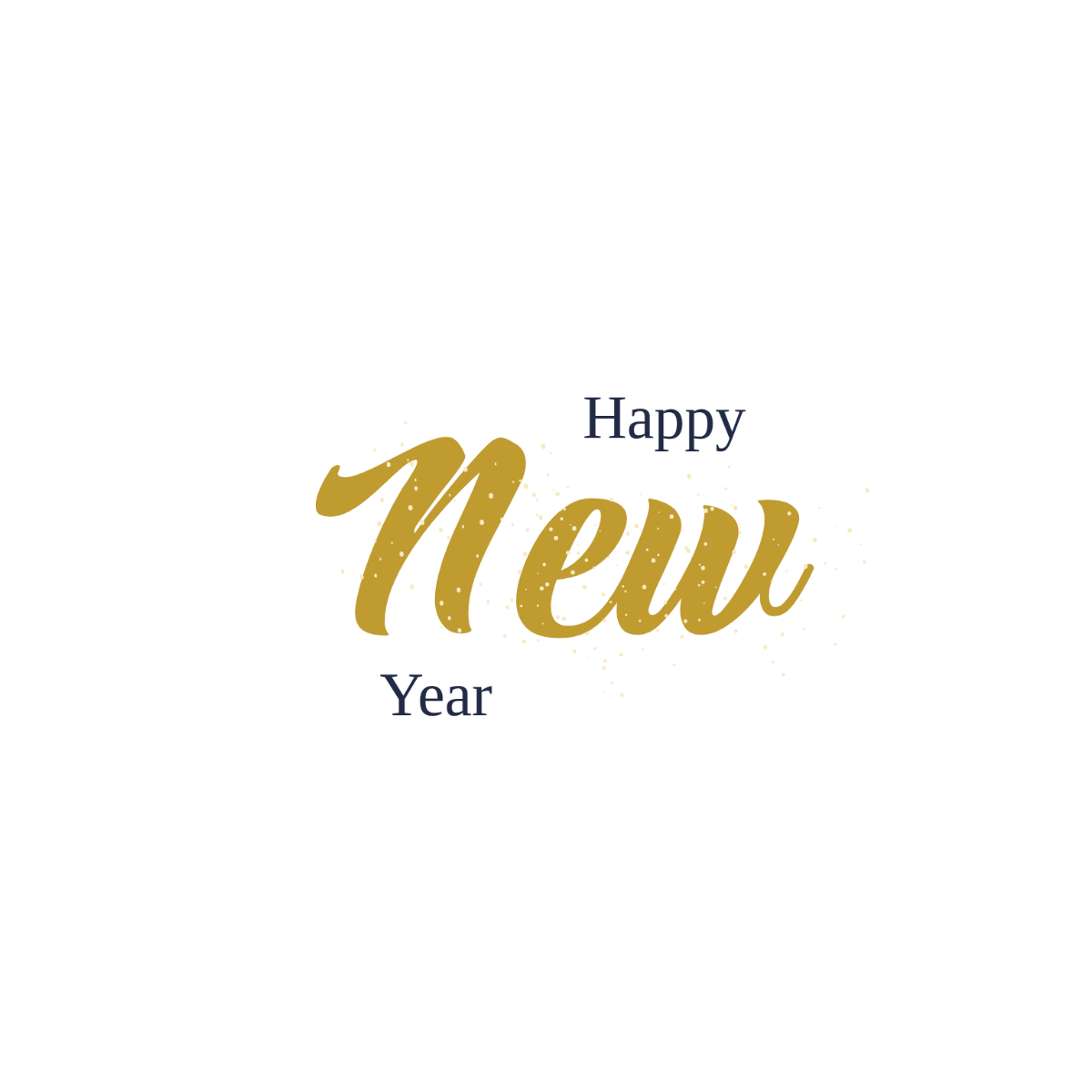 Sparkling New Year Text - Edit Online | Template.net