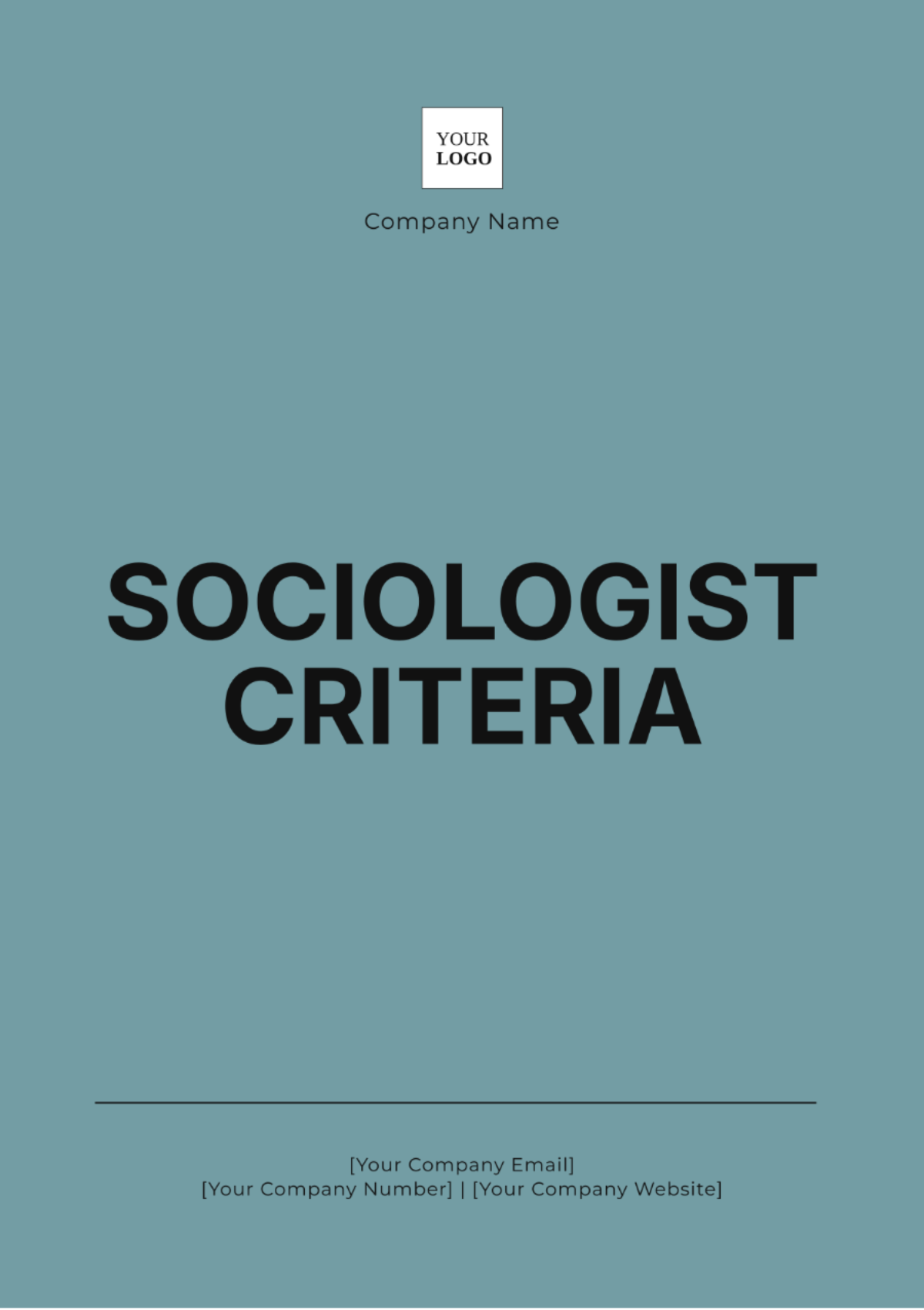 Sociologist Criteria Template - Edit Online & Download