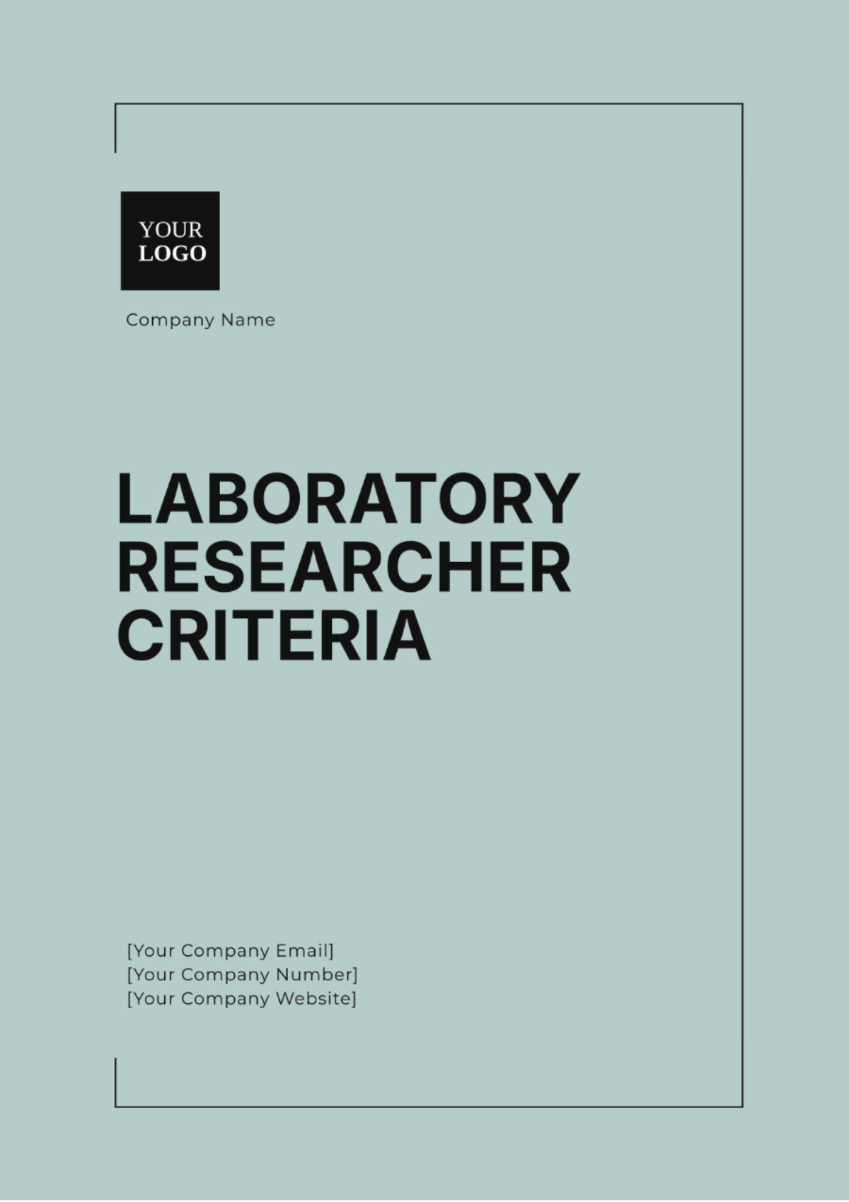 Laboratory Researcher Criteria Template - Edit Online & Download