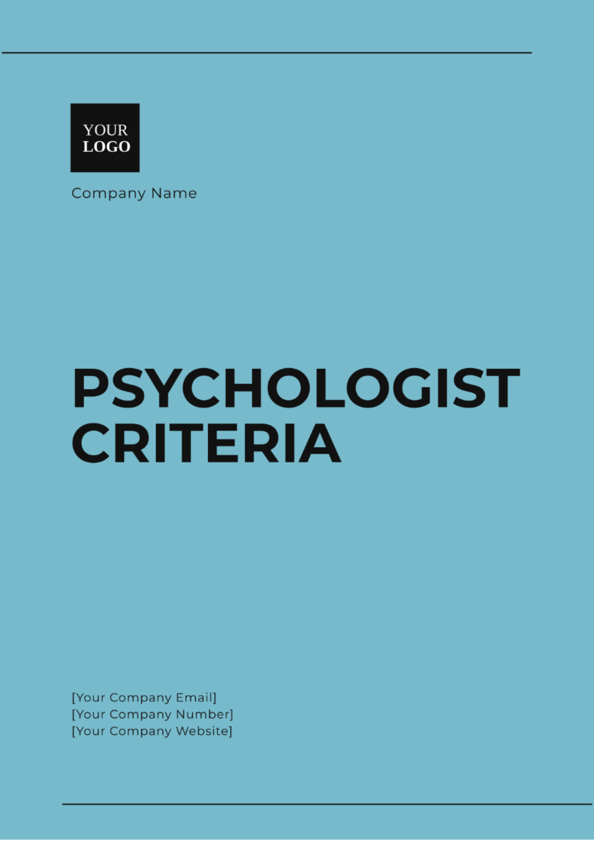 Psychologist Criteria Template - Edit Online & Download