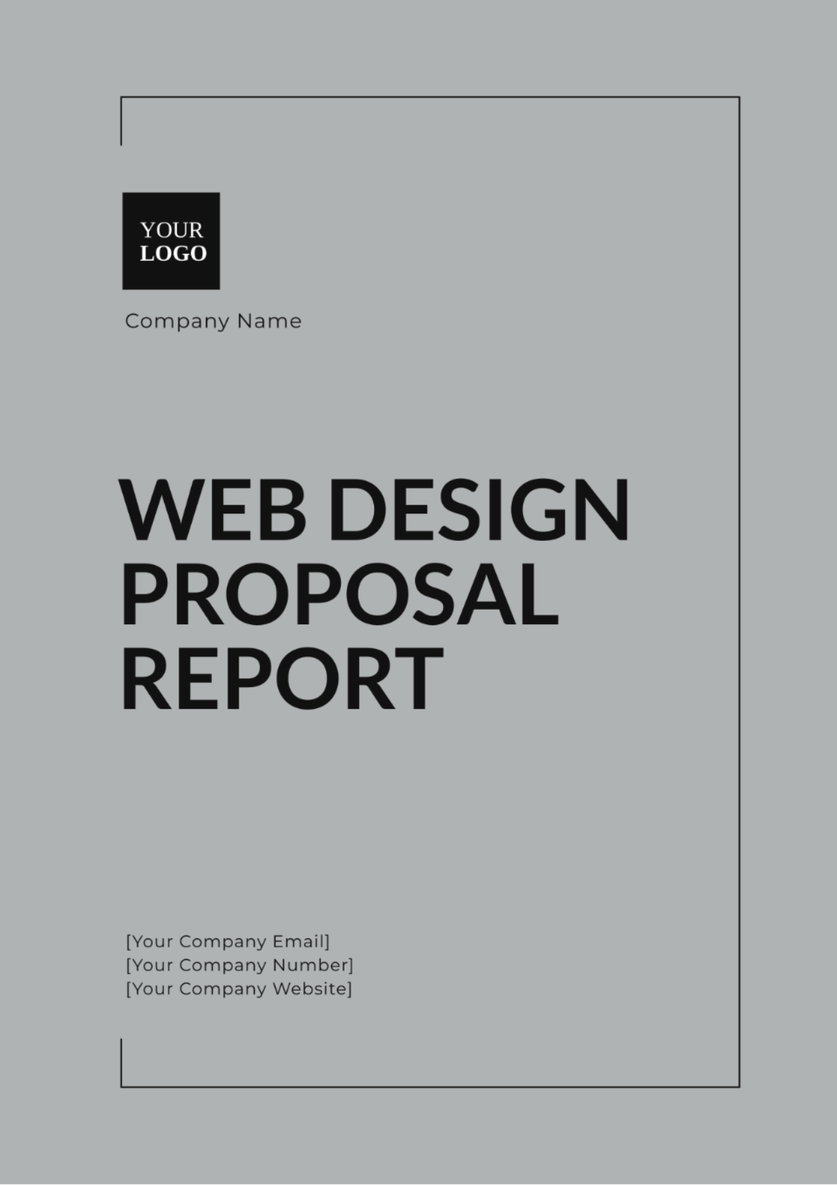 Web Design Proposal Report Template - Edit Online & Download