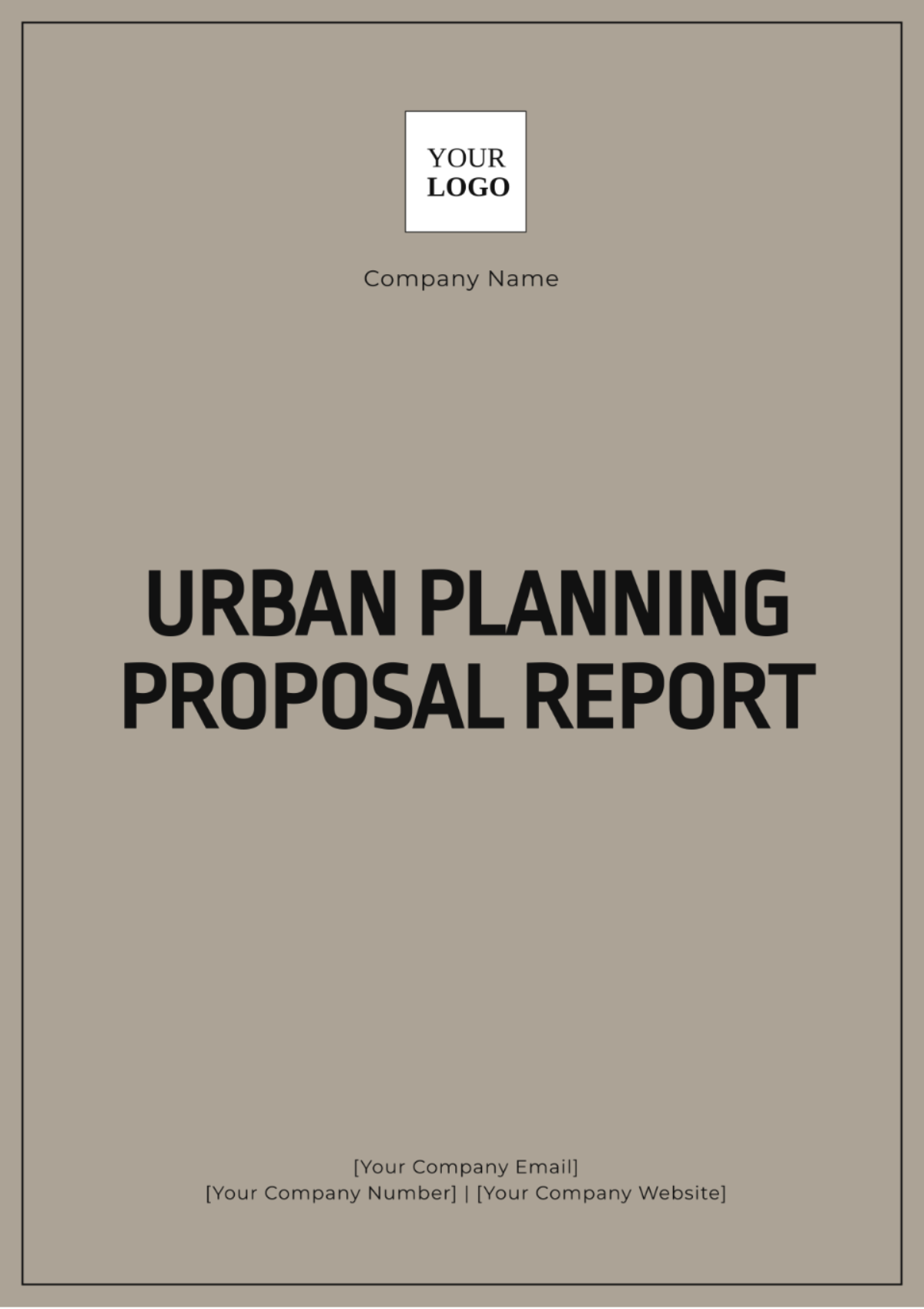 Urban Planning Proposal Report Template - Edit Online & Download