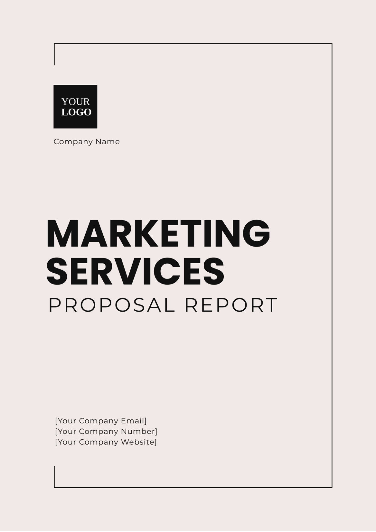 Marketing Services Proposal Report Template - Edit Online & Download