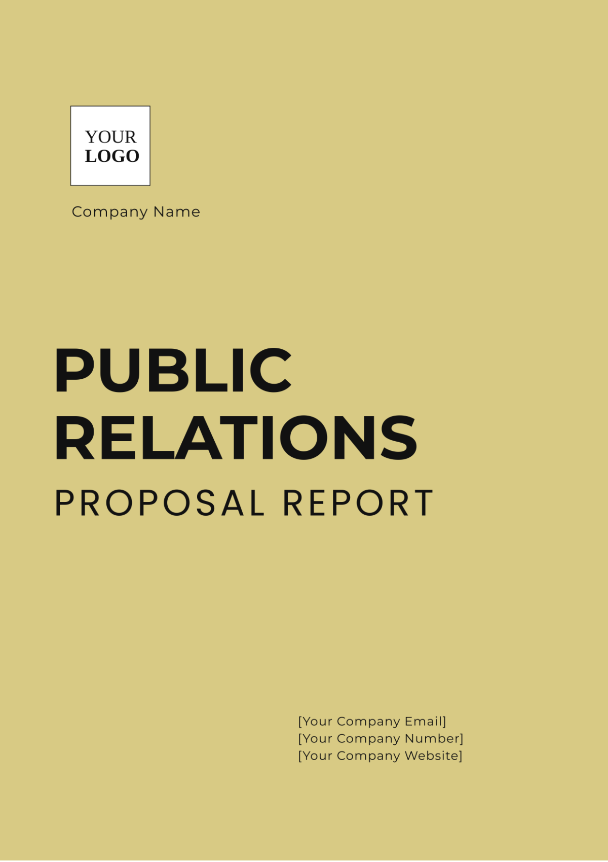 Public Relations Proposal Report Template - Edit Online & Download