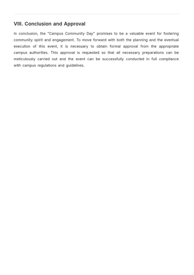 Free Campus Event Proposal Report Template to Edit Online