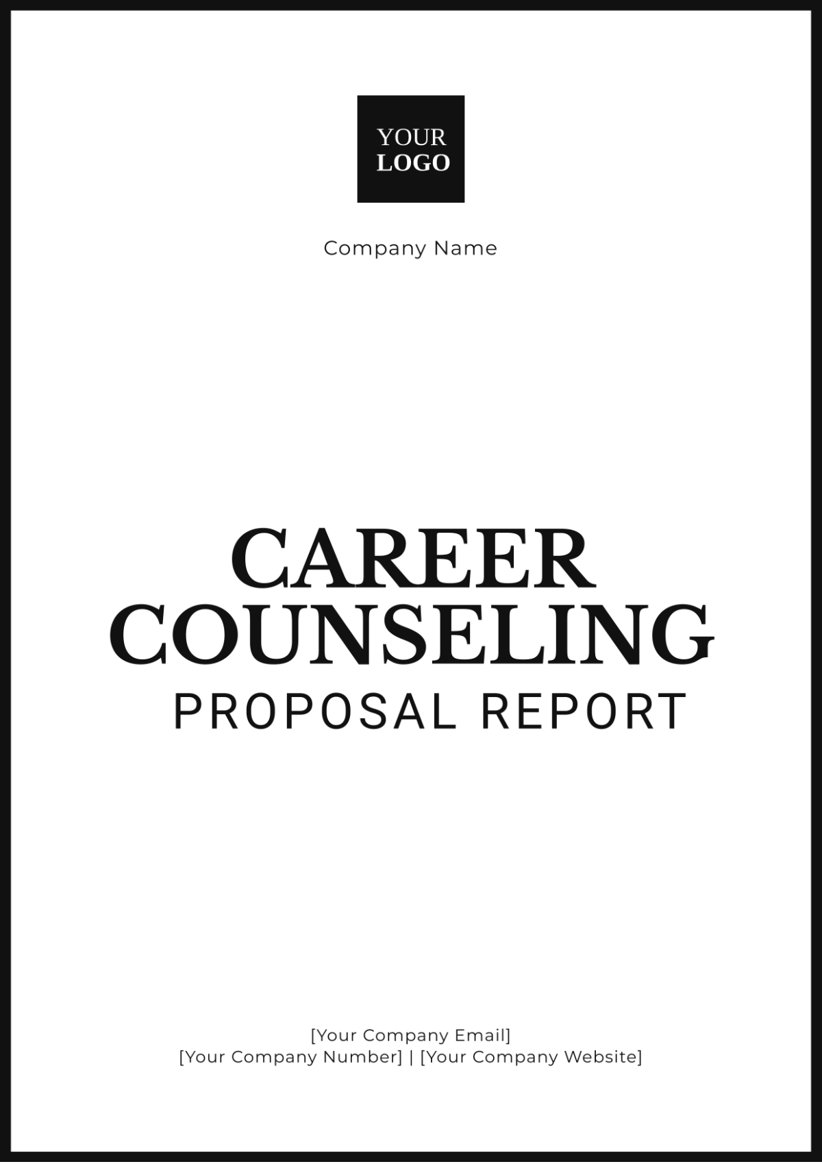 Career Counseling Proposal Report Template - Edit Online & Download