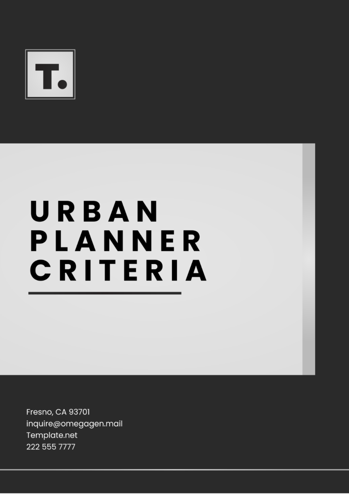 Free Urban Planner Criteria Template Edit Online Download 