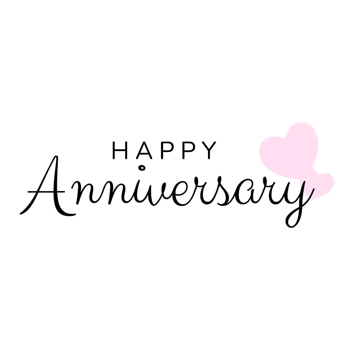 Minimalist Happy Anniversary Text - Edit Online | Template.net