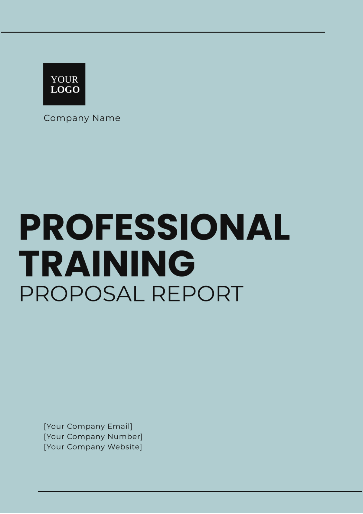 Professional Training Proposal Report Template - Edit Online & Download