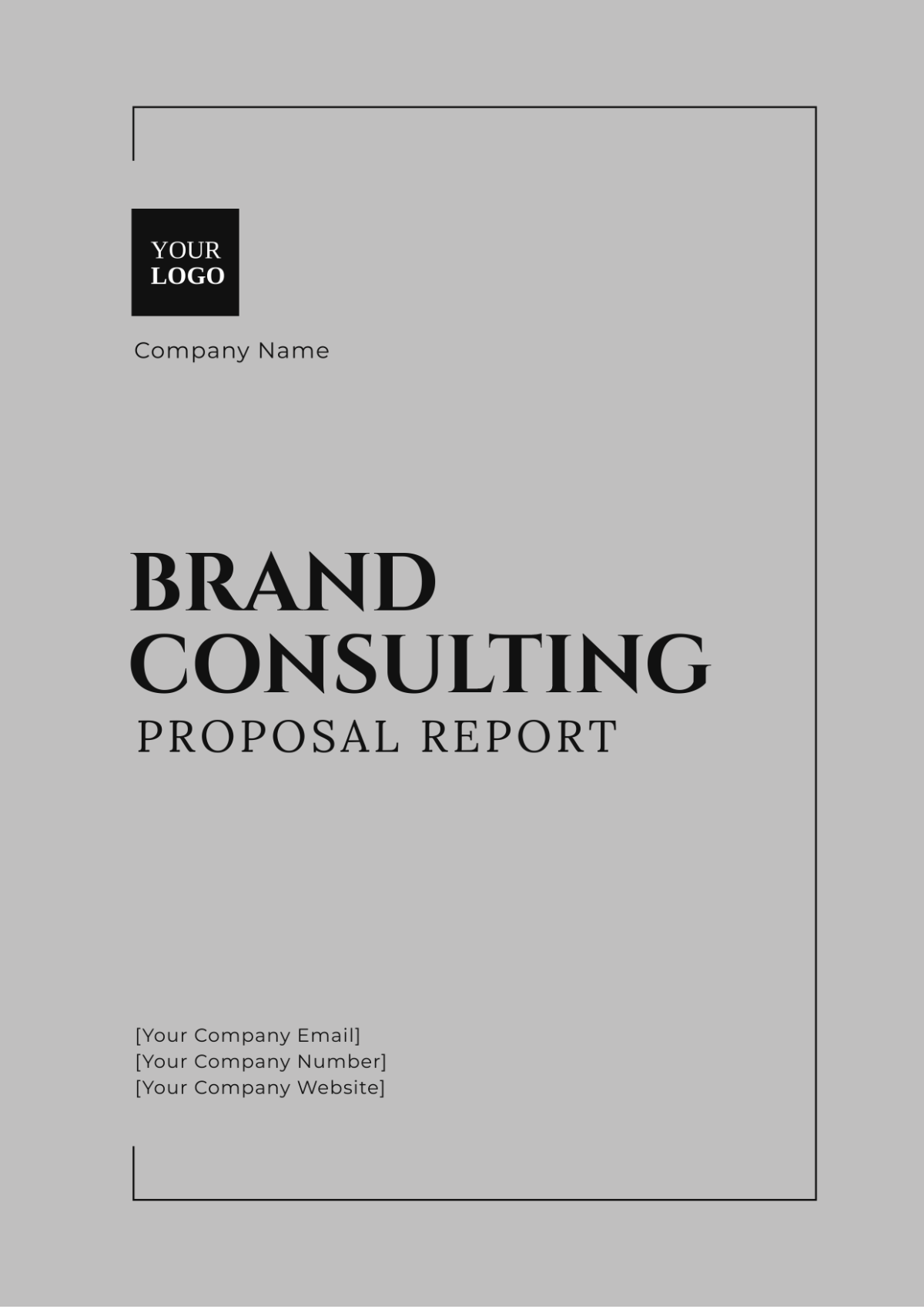 Brand Consulting Proposal Report Template - Edit Online & Download