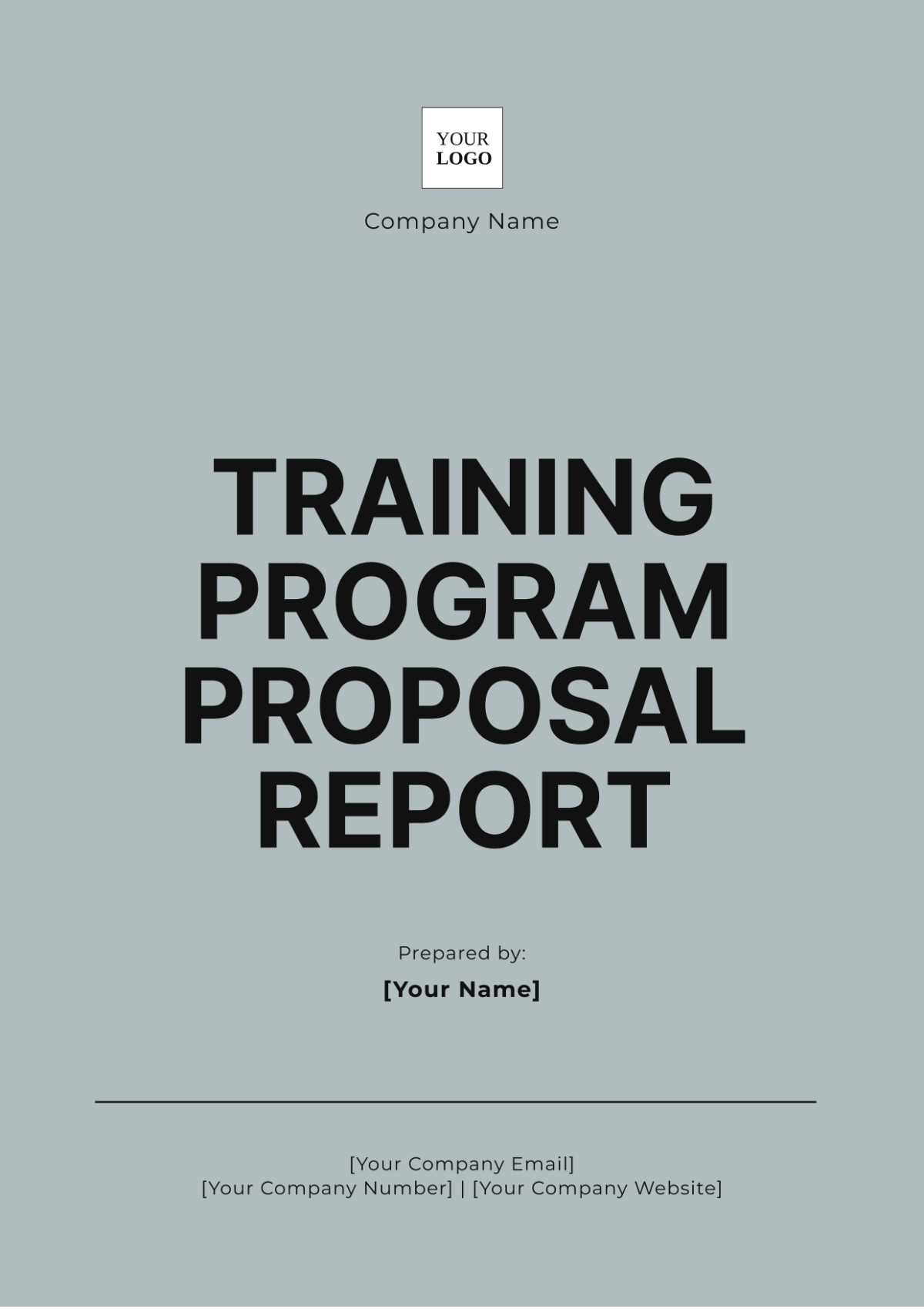 Training Program Proposal Report Template - Edit Online & Download