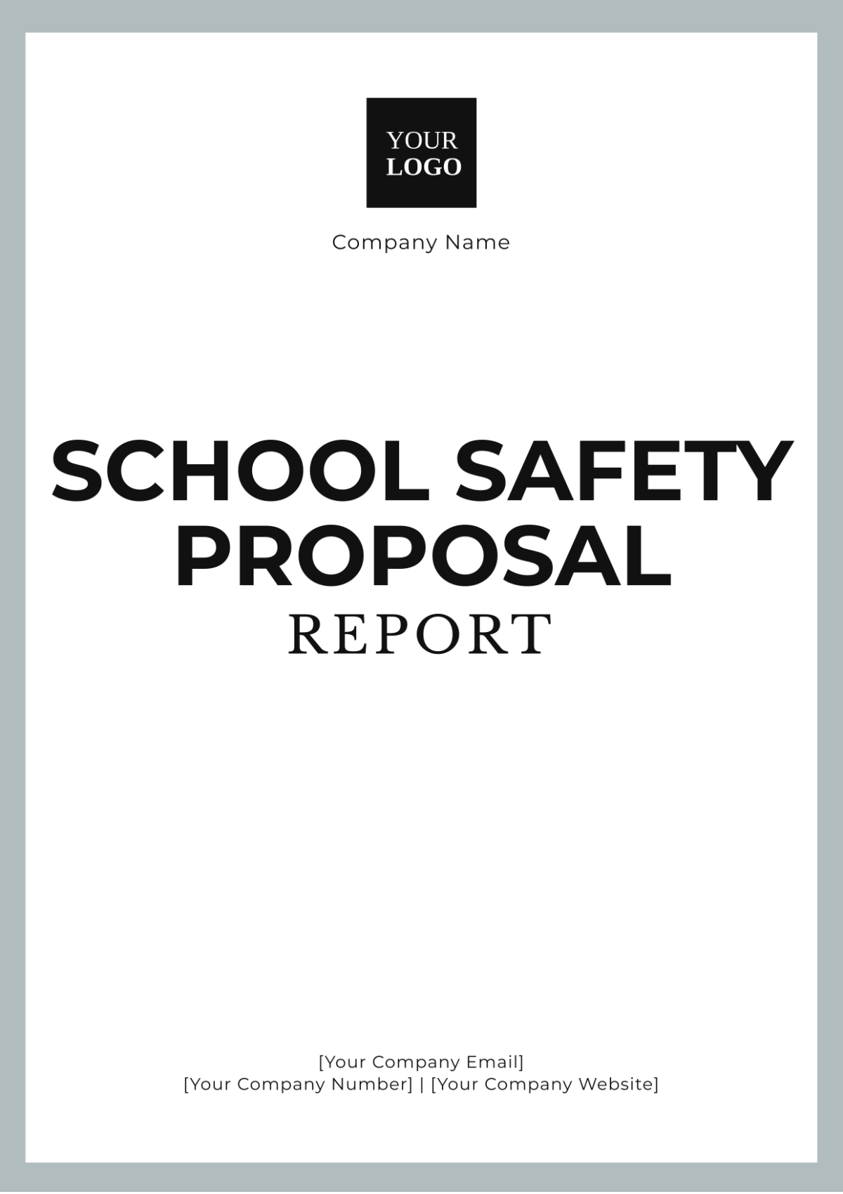 School Safety Proposal Report Template - Edit Online & Download