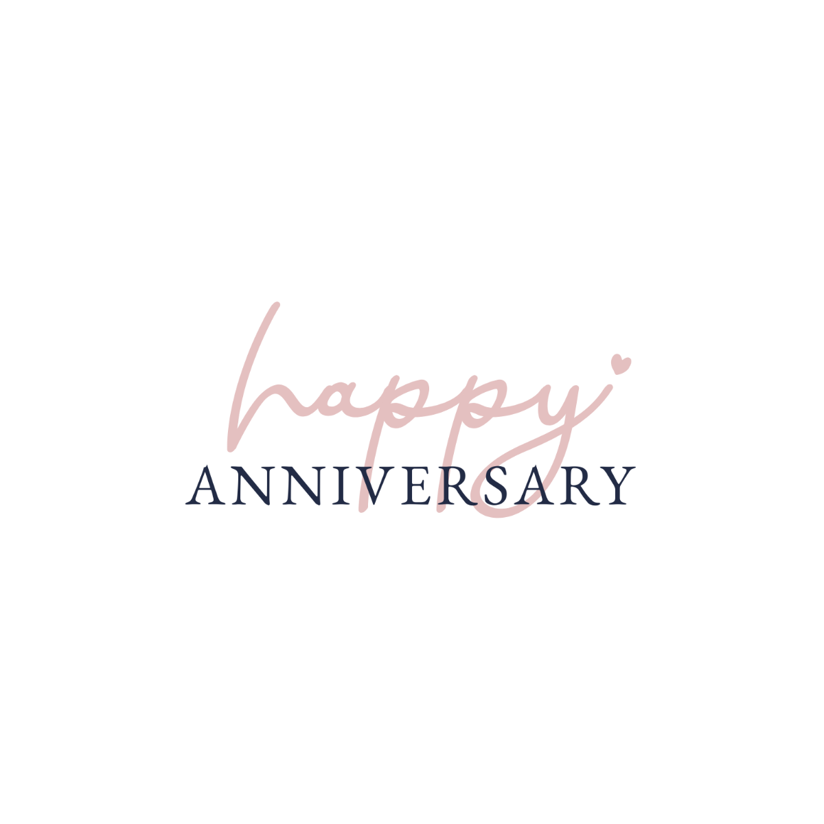 Stylish Happy Anniversary Text - Edit Online | Template.net