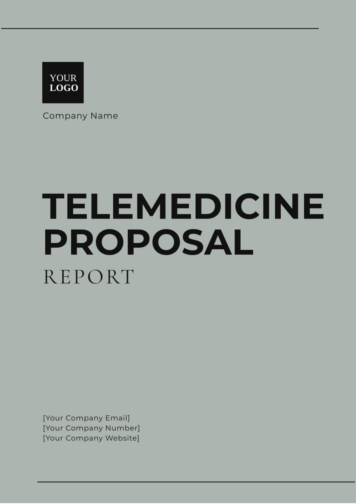 Telemedicine Proposal Report Template - Edit Online & Download