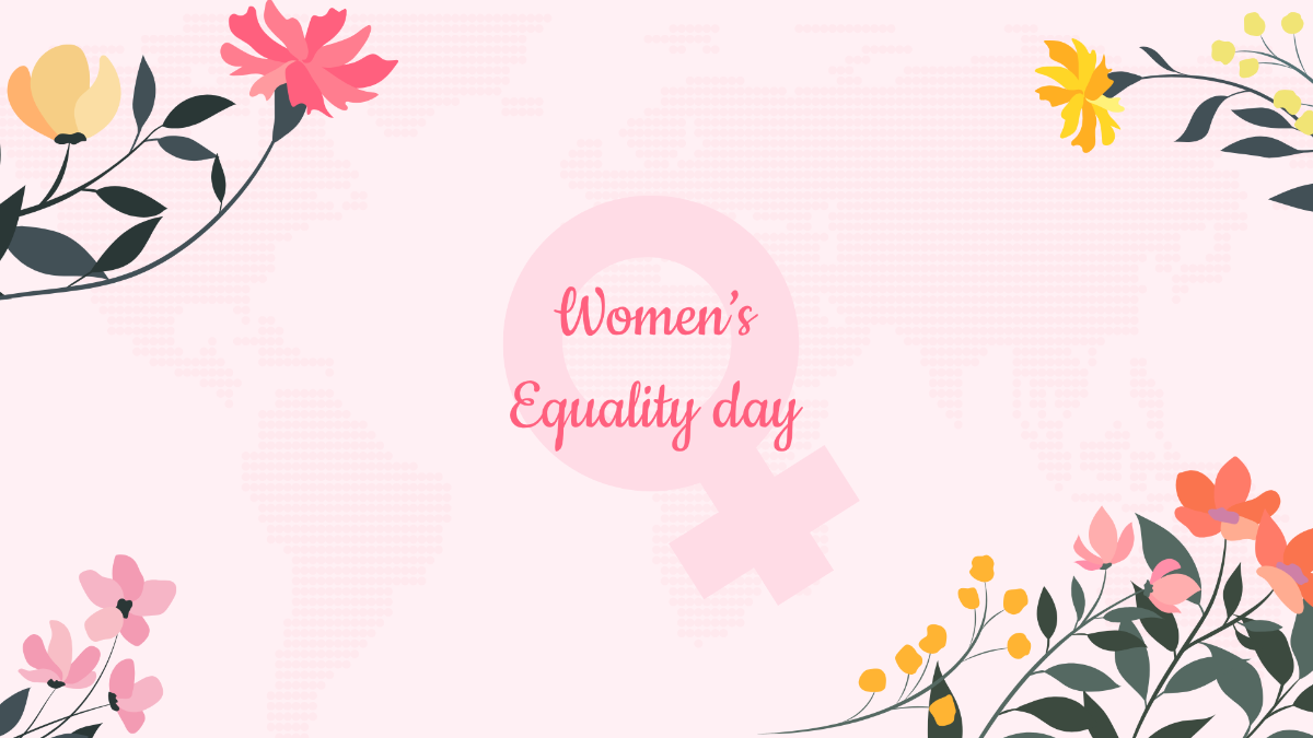 Beautiful Women's Equality Day Background