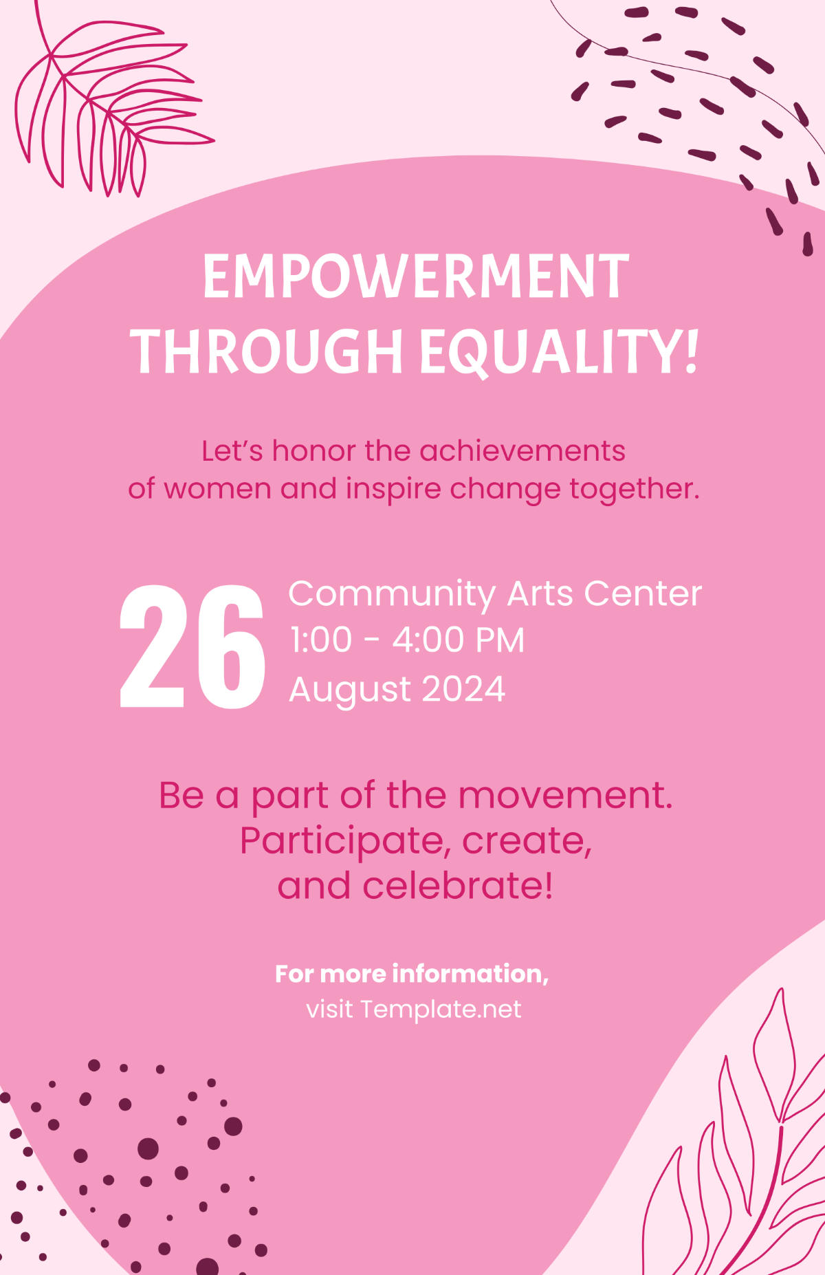 Creative Women's Equality Day Poster