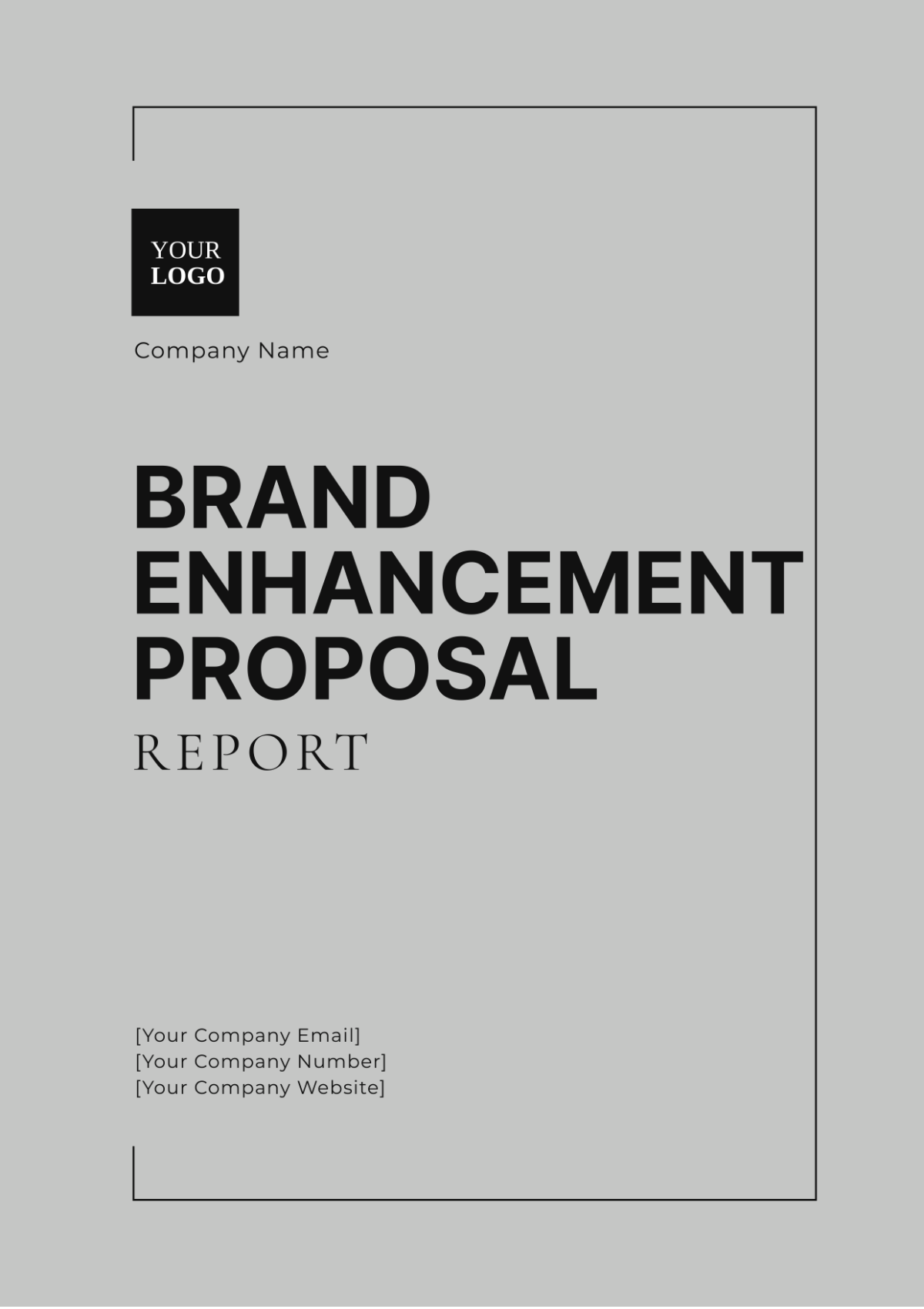 Brand Enhancement Proposal Report Template - Edit Online & Download