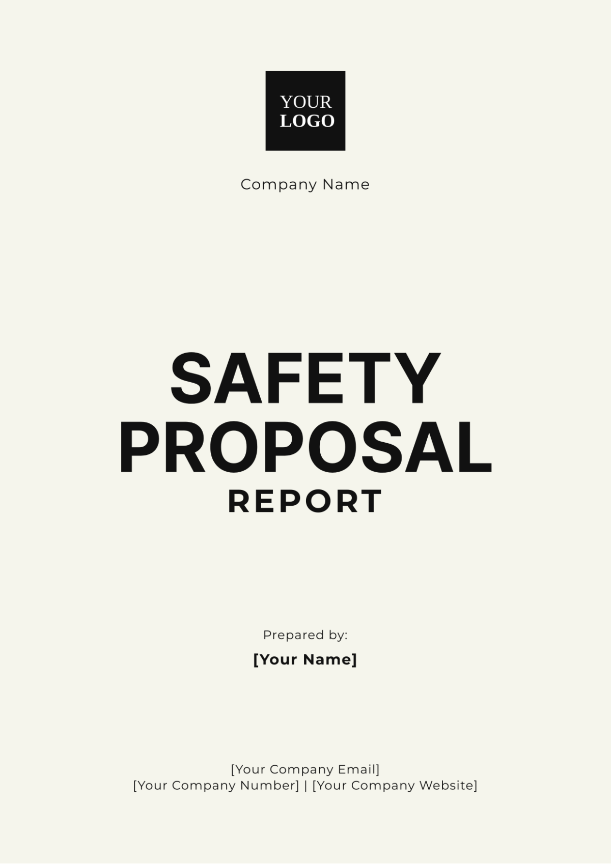 Safety Proposal Report Template - Edit Online & Download