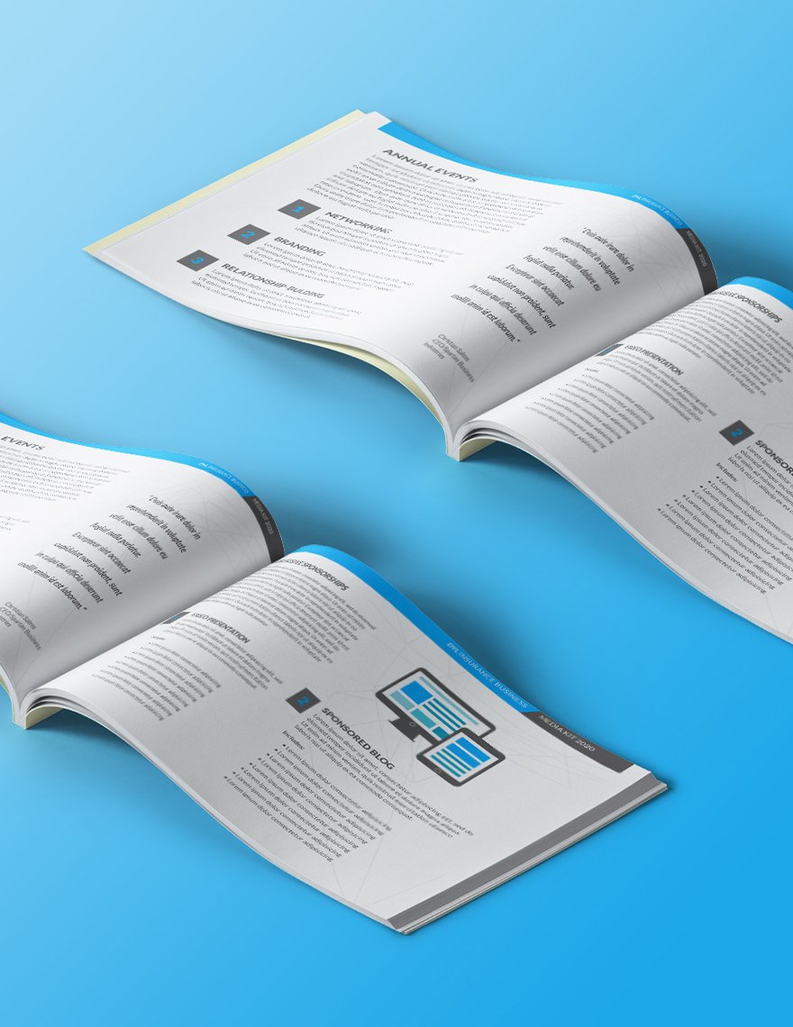 Free Printable Insurance Business Media Kit Template