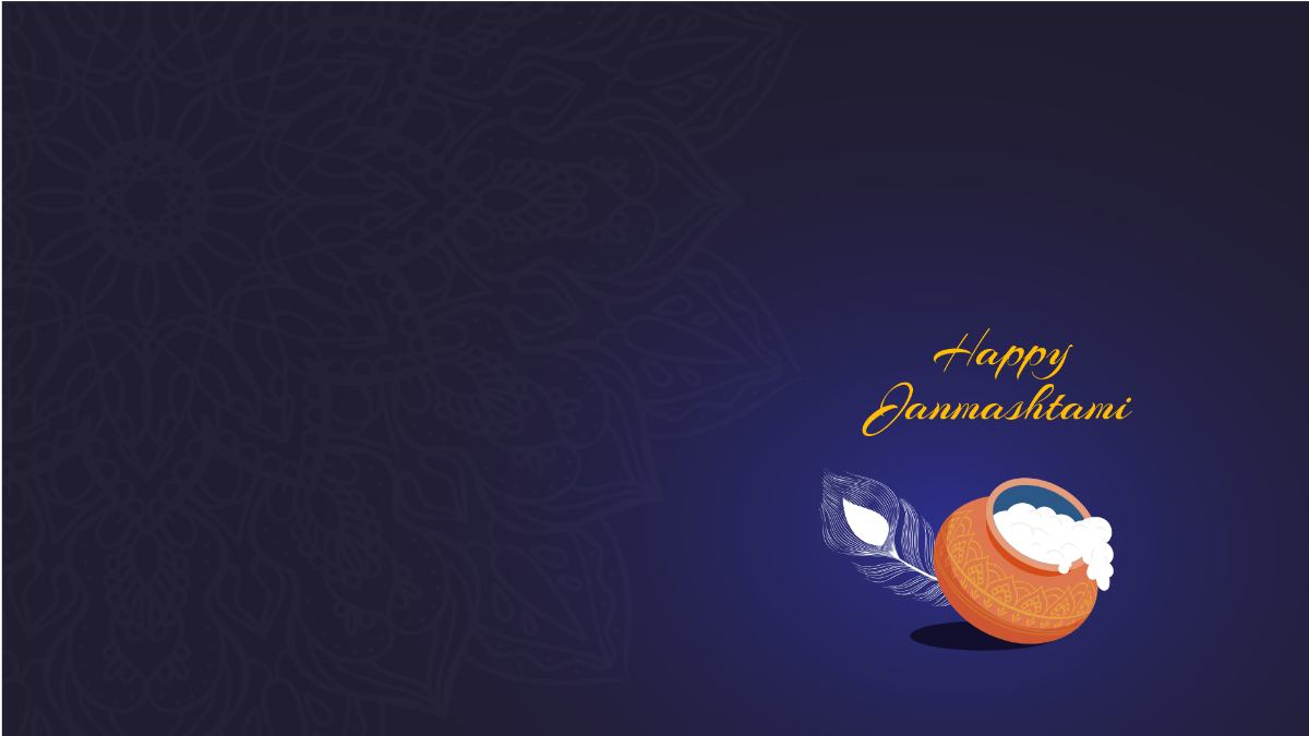 Janmashtami Background Template - Edit Online & Download