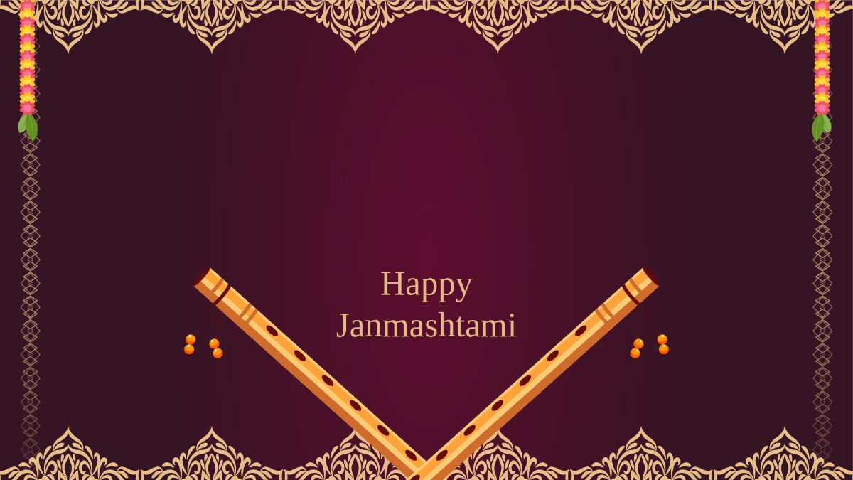 Janmashtami Festival Background Template - Edit Online & Download