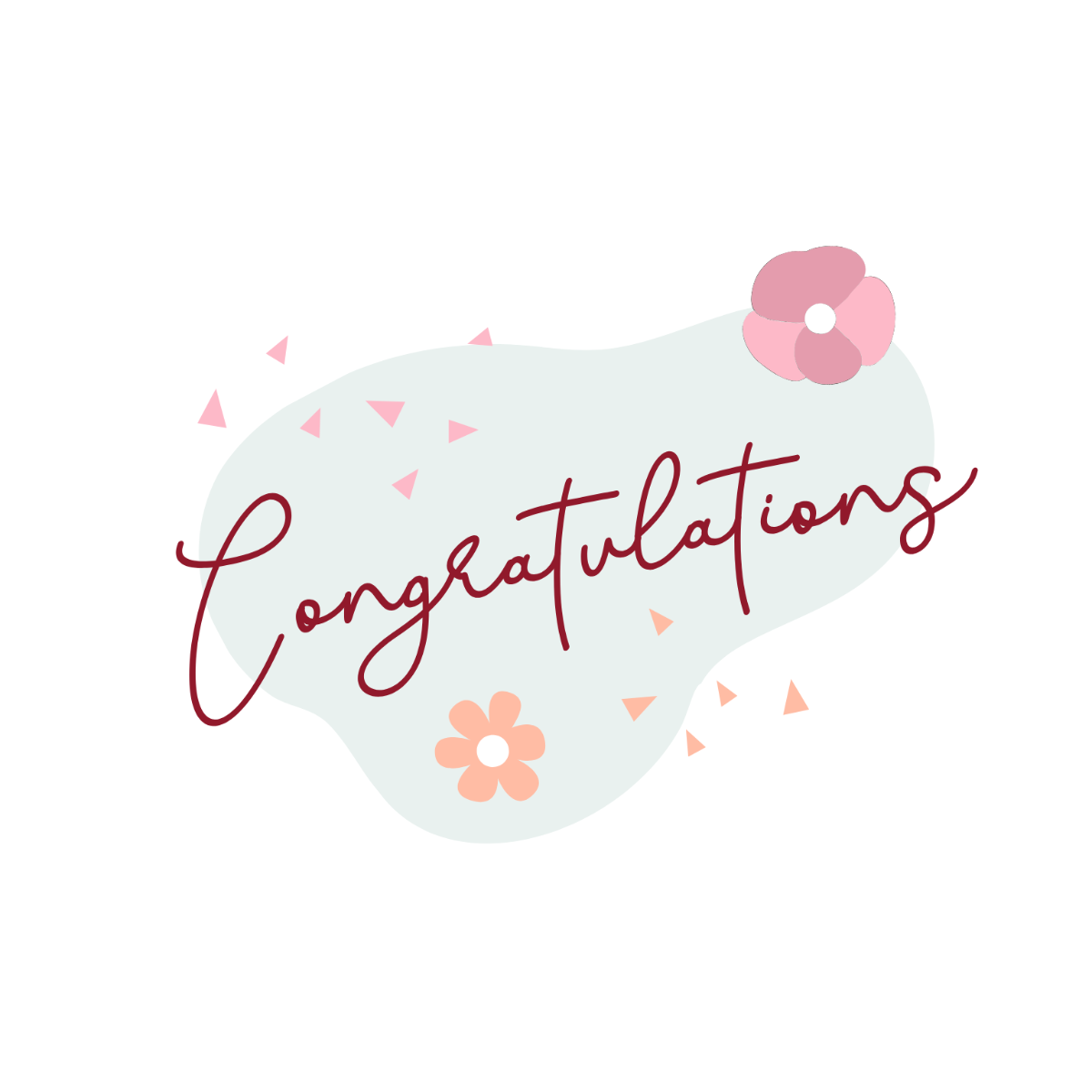 Chic Congratulations Text