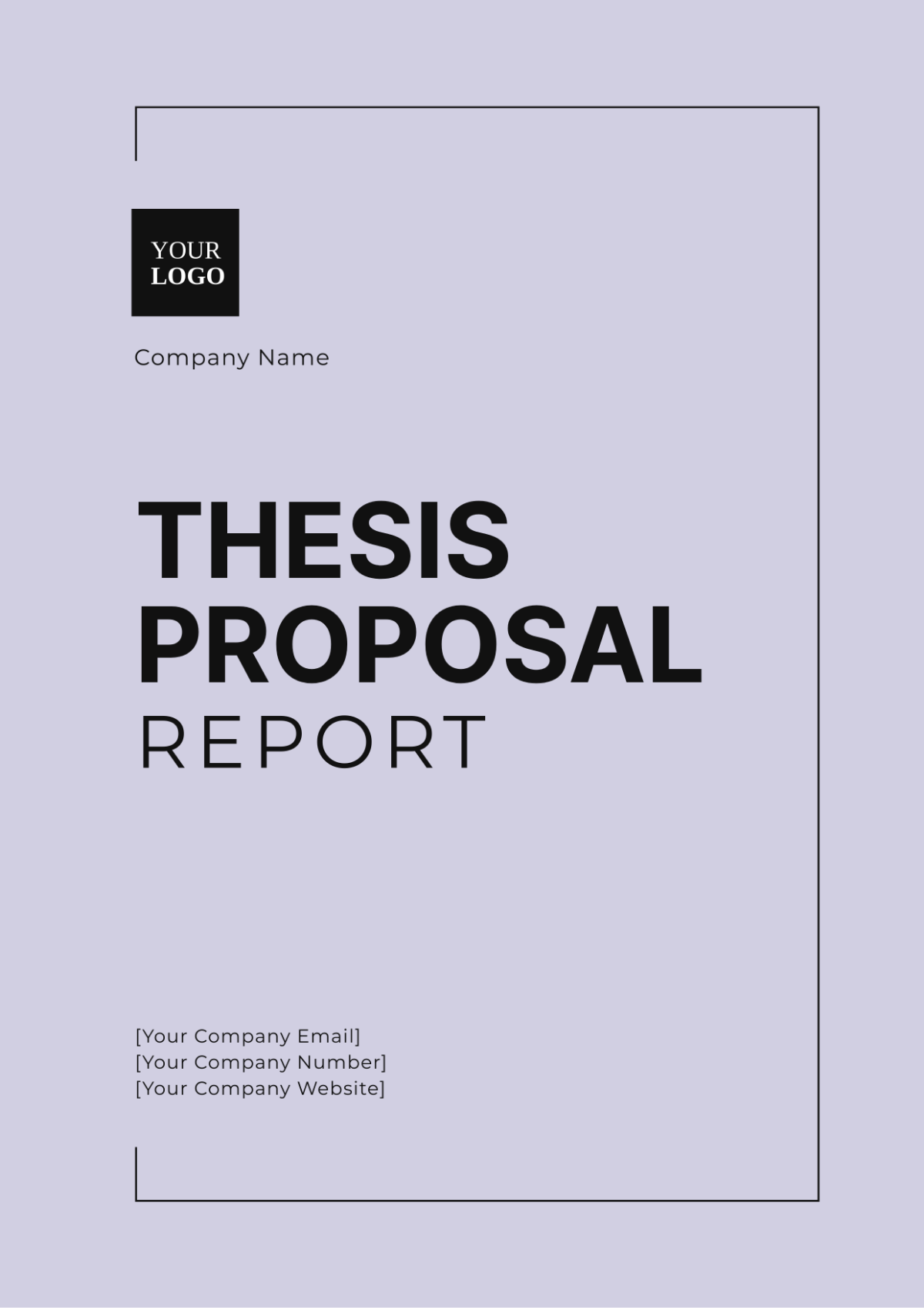 Thesis Proposal Report Template - Edit Online & Download