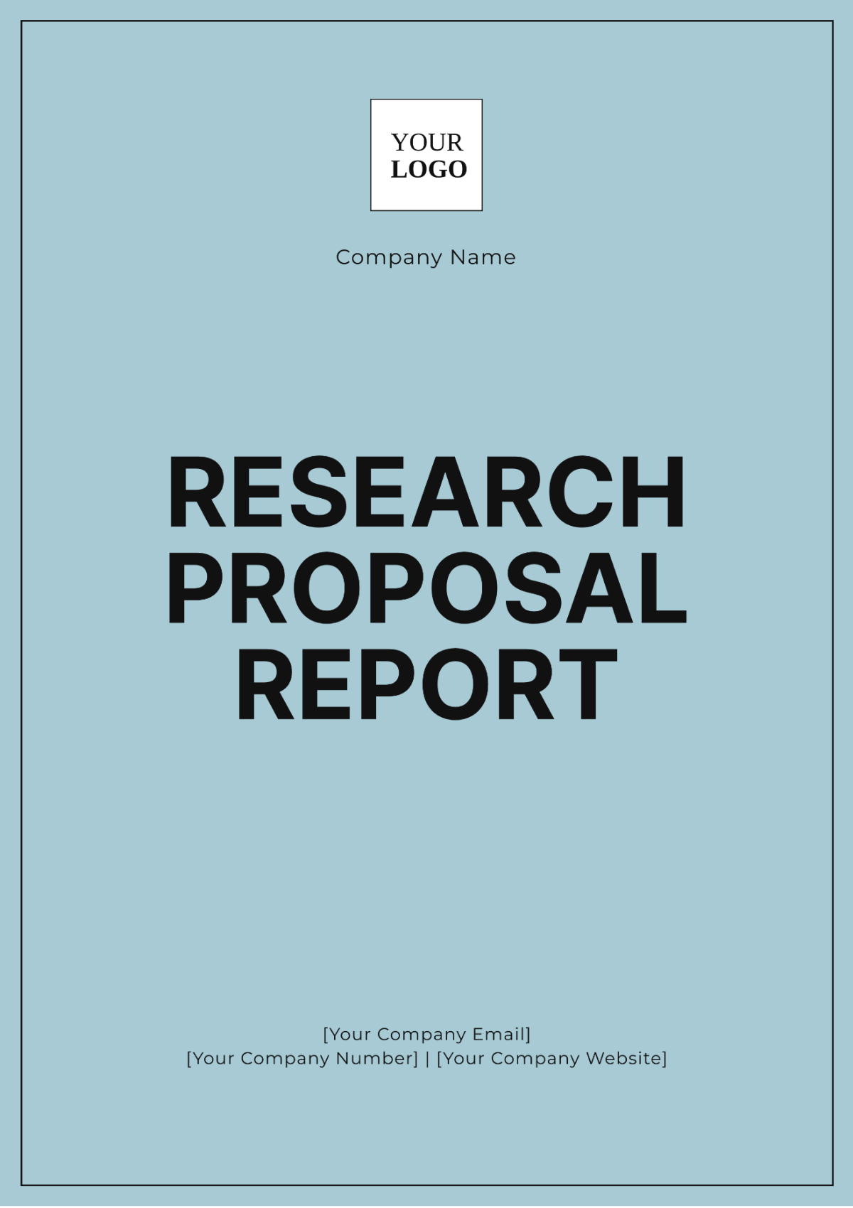 Research Proposal Report Template - Edit Online & Download