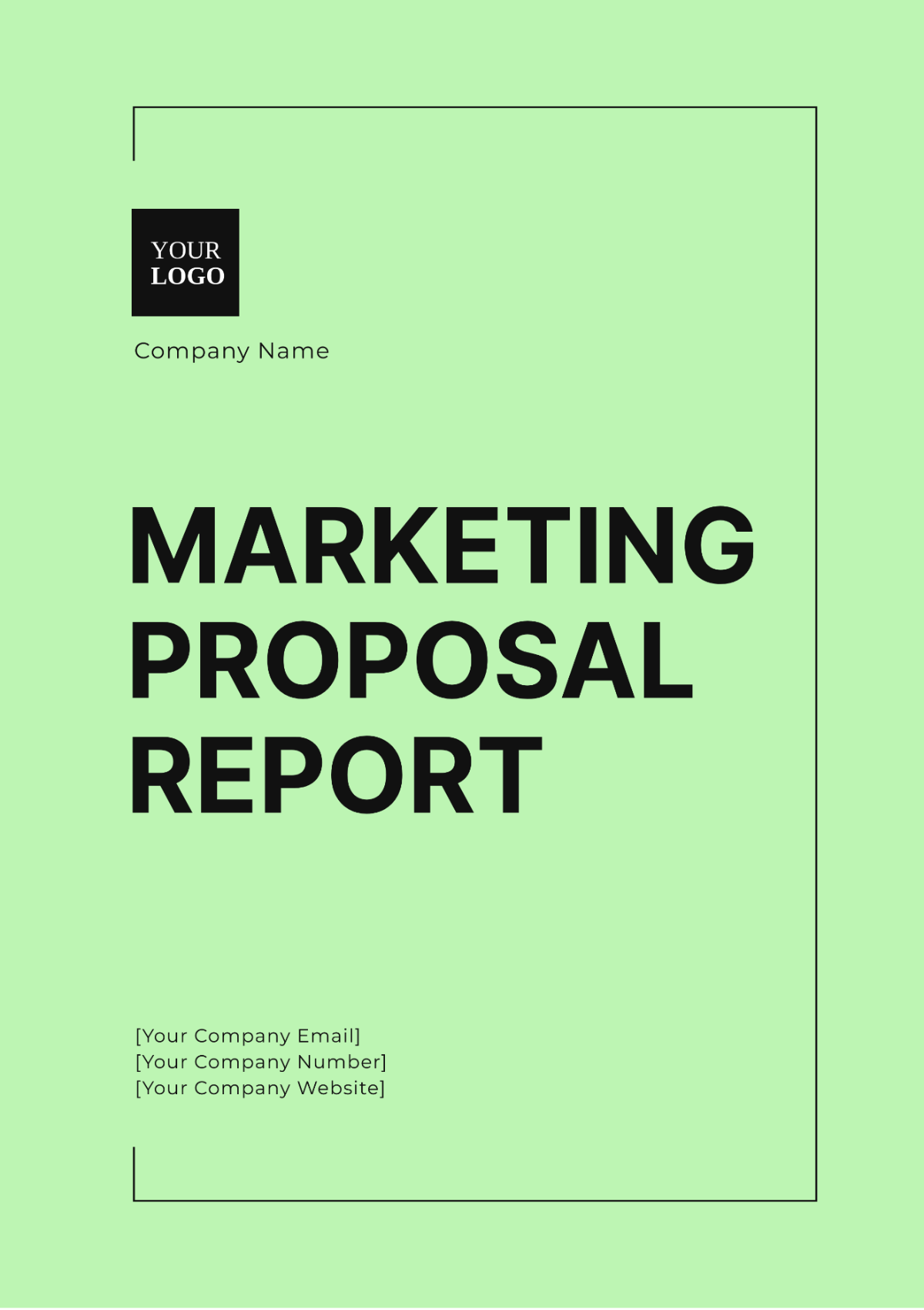 Marketing Proposal Report Template - Edit Online & Download