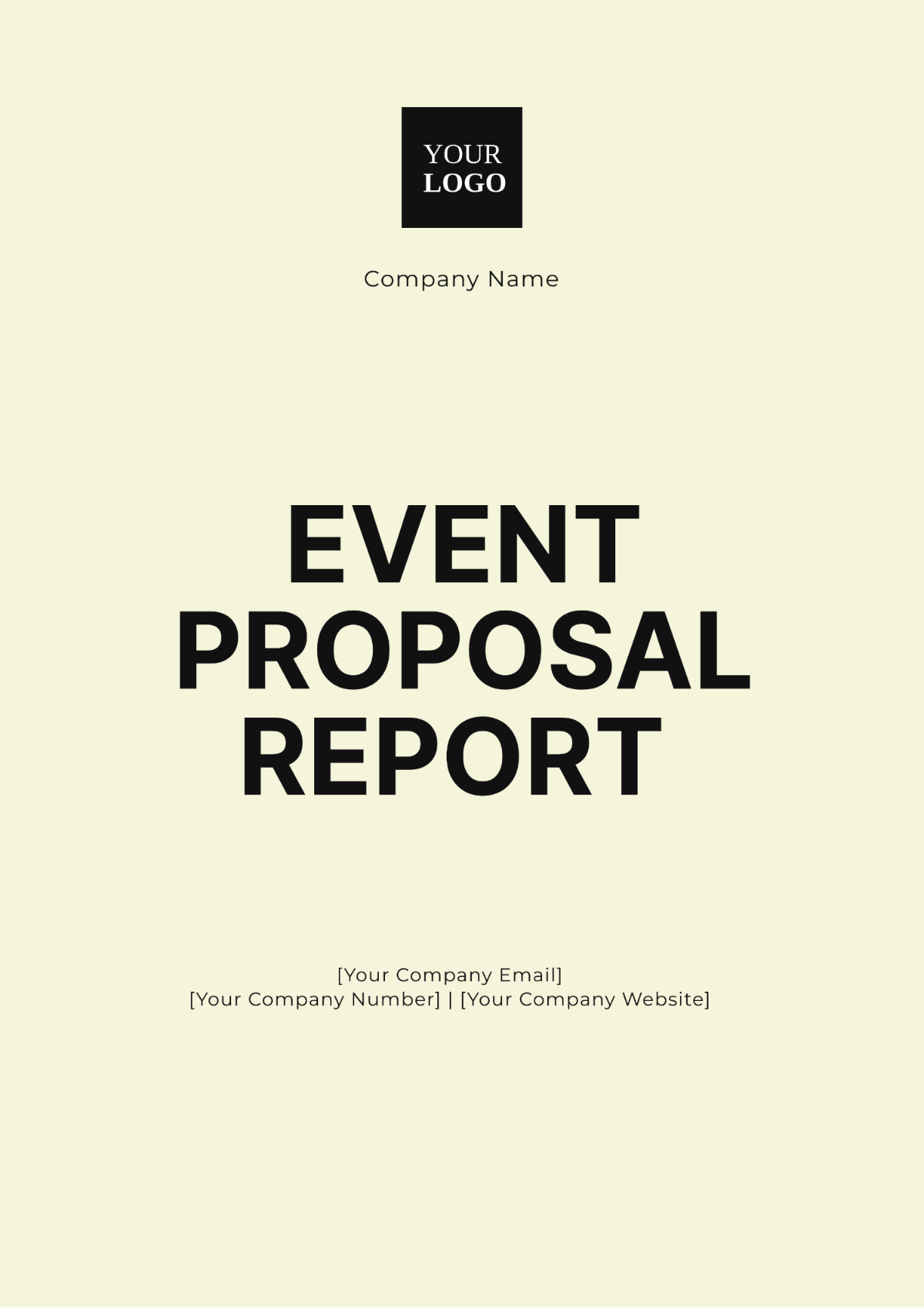 Event Proposal Report Template - Edit Online & Download