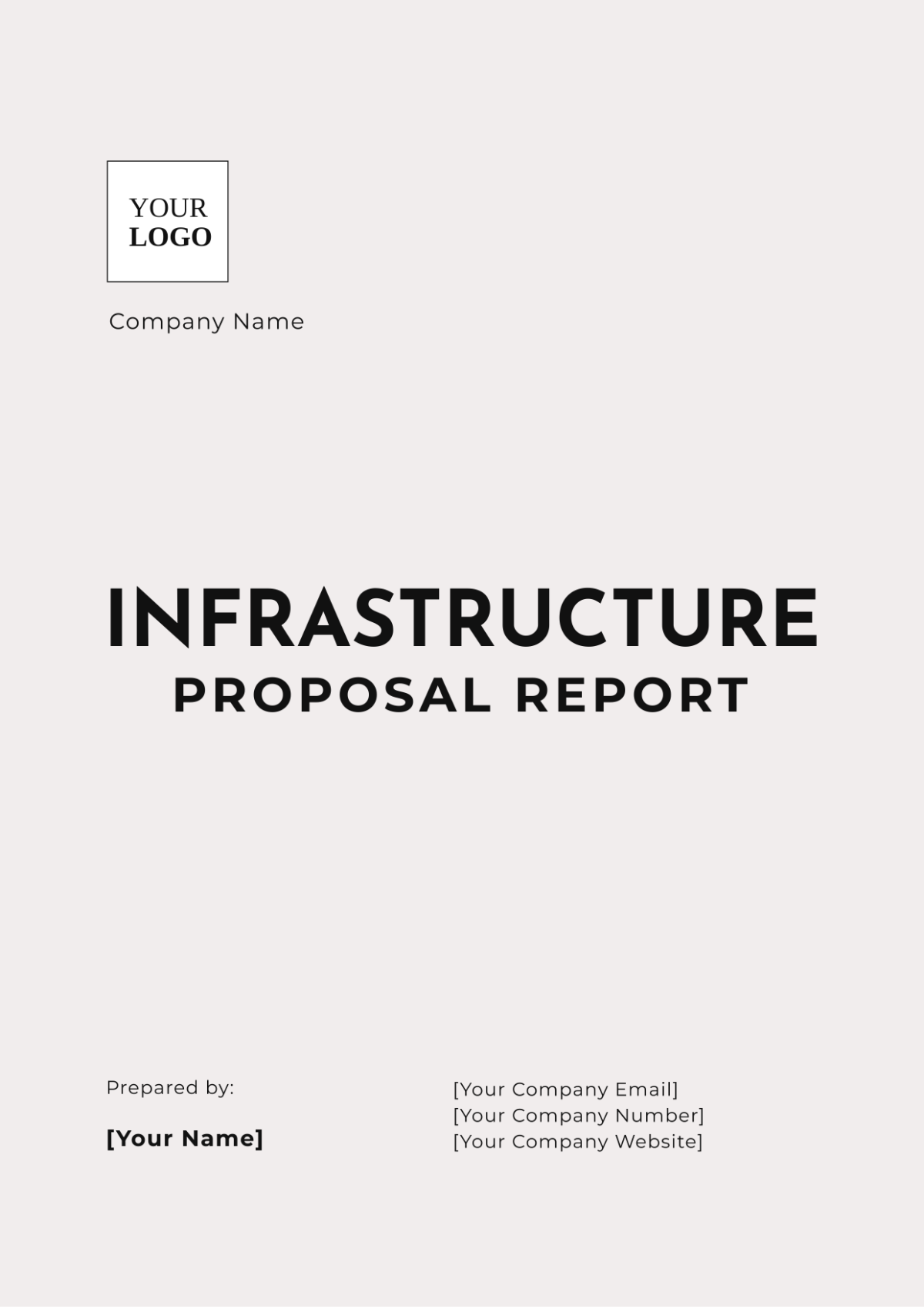 Infrastructure Proposal Report Template - Edit Online & Download