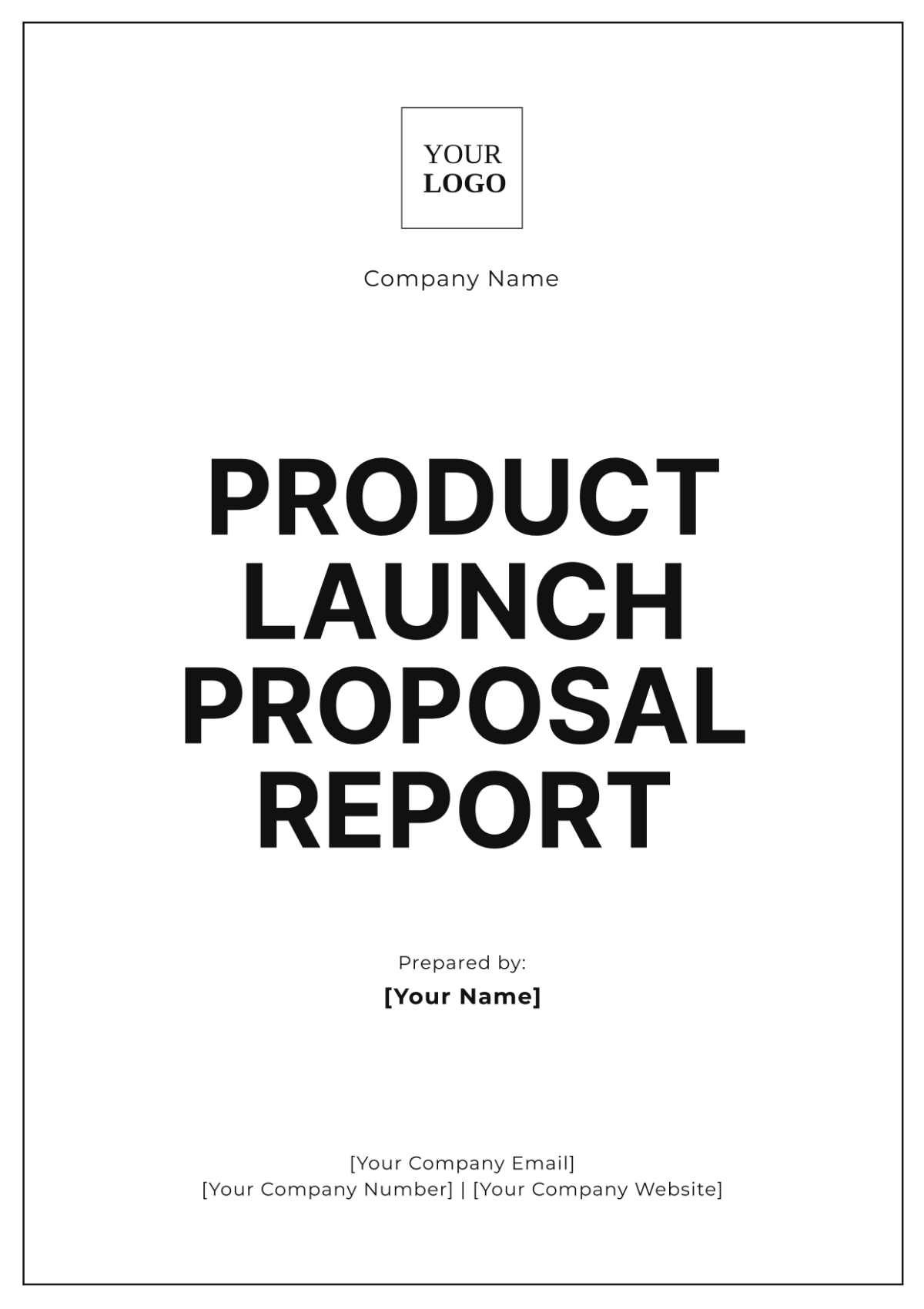 Product Launch Proposal Report Template - Edit Online & Download