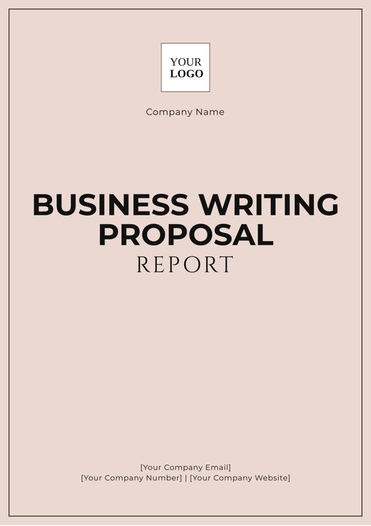 Business Writing Proposal Report Template - Edit Online & Download