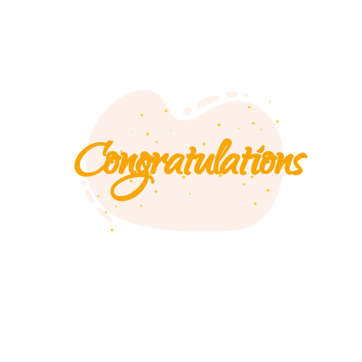 Handwritten Congratulations Text Image - Edit Online | Template.net