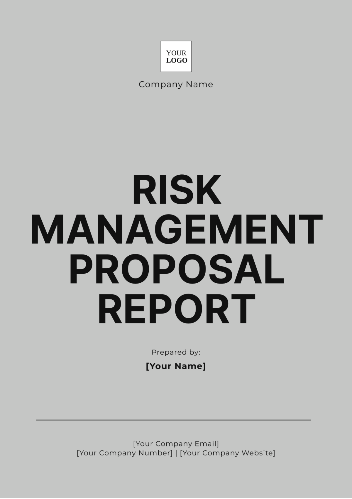 Risk Management Proposal Report Template - Edit Online & Download