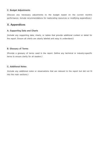 Free Grocery Store Monthly Sales Report Outline Template to Edit Online