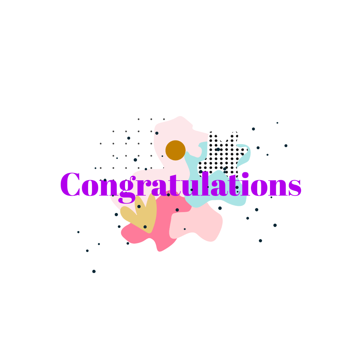 Bold Congratulations Text  Image - Edit Online | Template.net