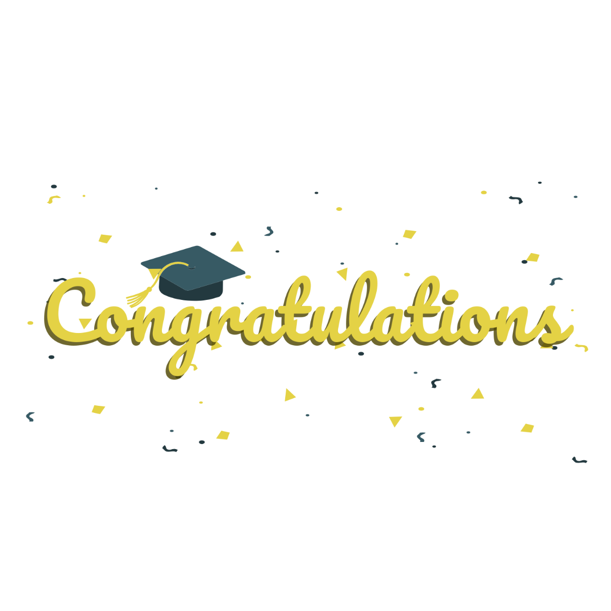 Radiant Congratulations Text - Edit Online | Template.net