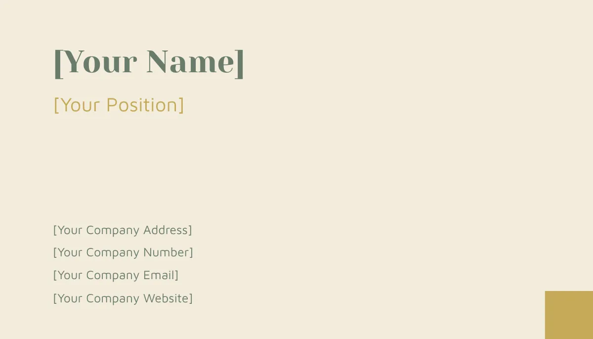 Free Sleek Business Card Template to Edit Online