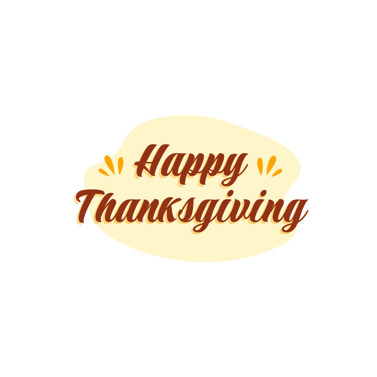 Joyful Happy Thanksgiving Text - Edit Online | Template.net