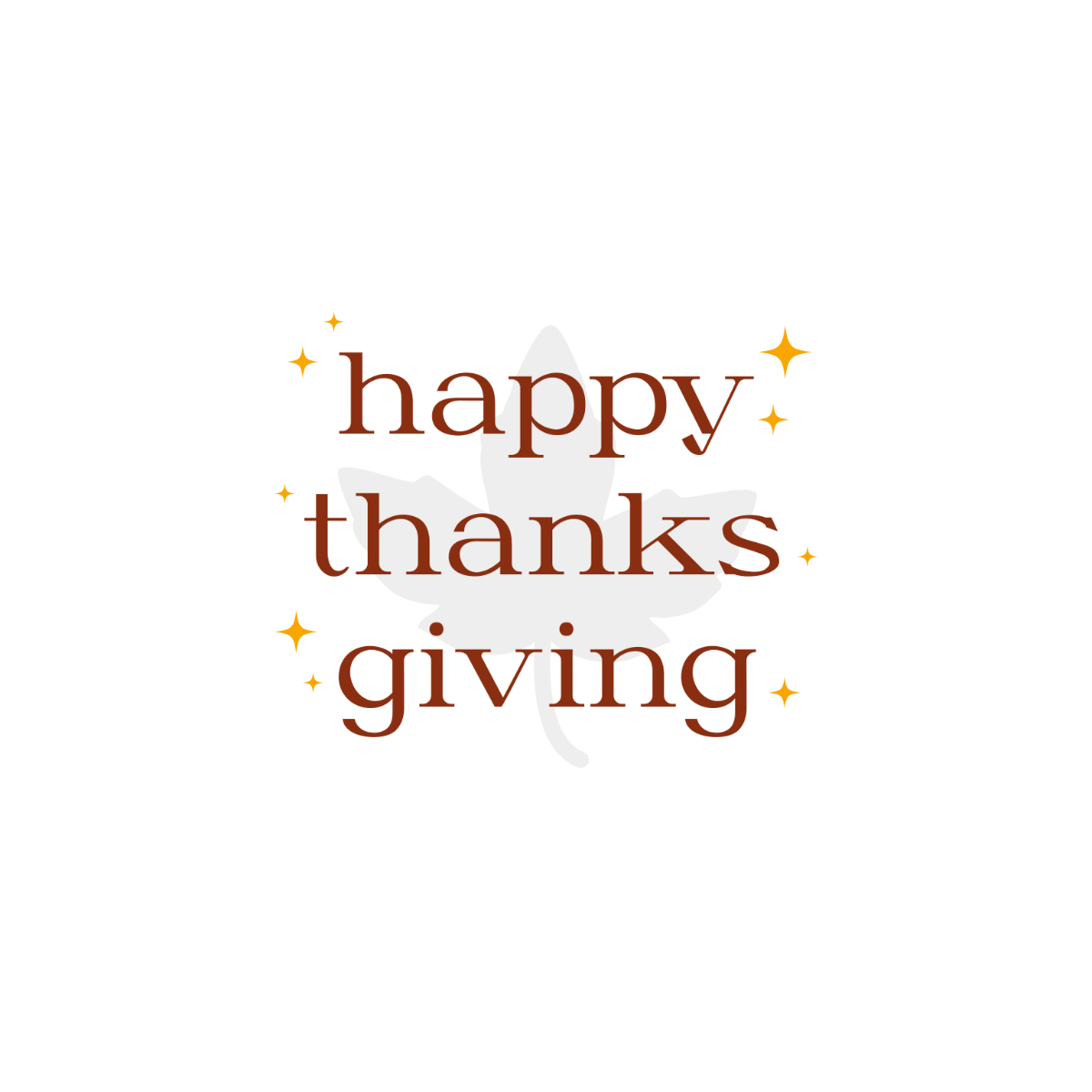 Sparkling Happy Thanksgiving Text - Edit Online | Template.net