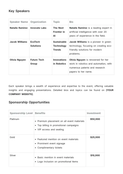 Free Media Kit Template to Edit Online