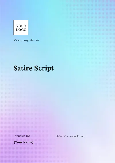Free Satire Script Template to Edit Online