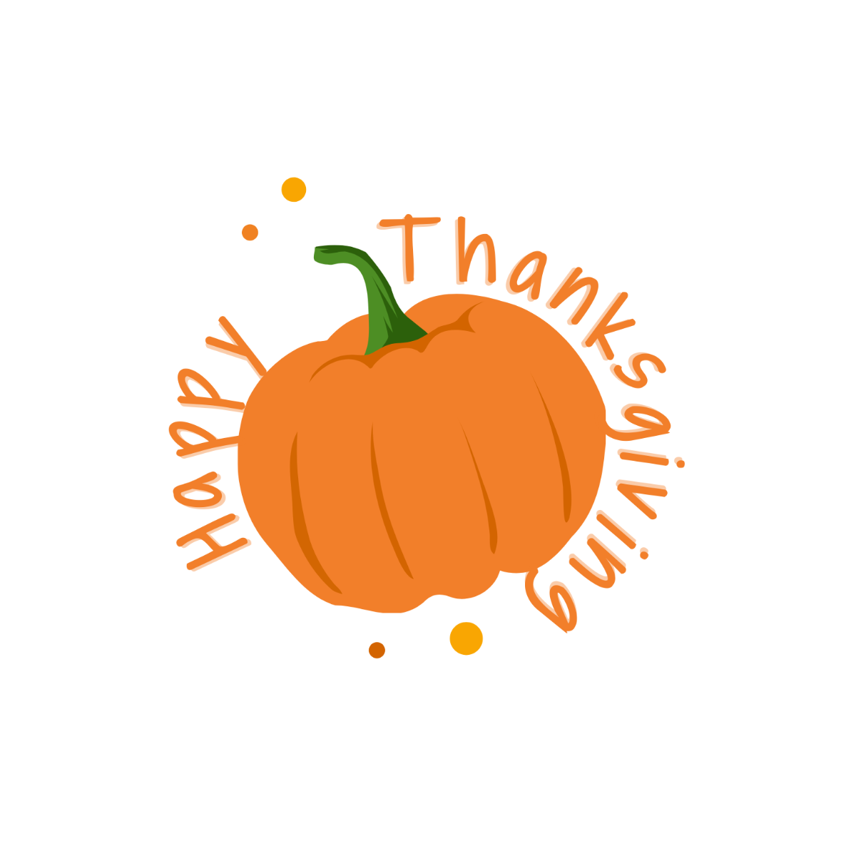 Handwritten Happy Thanksgiving Text - Edit-Online | Template.net